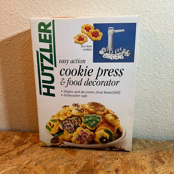 HUTZLER Kitchen Vintage Hutzler Easy Action Cookie Press Food